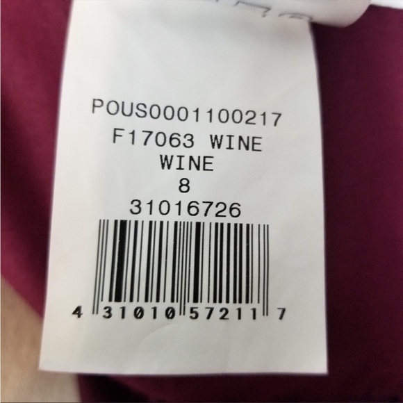 David’s Bridal One Shoulder Wine Bridesmaids Dress - Picture 4 of 5